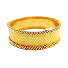 Bracelet Manchette GEORGES LENFANT en or jaune - Castafiore