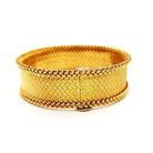 Bracelet Manchette GEORGES LENFANT en or jaune - Castafiore