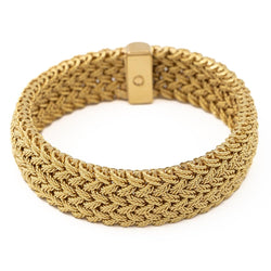 Bracelet Manchette GEORGES LENFANT en or jaune - Castafiore