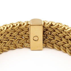 Bracelet Manchette GEORGES LENFANT en or jaune - Castafiore