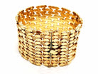 Bracelet Manchette maille en or jaune - Castafiore