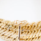 Bracelet Manchette maille en or jaune - Castafiore