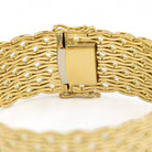 Bracelet Manchette maille en or jaune - Castafiore