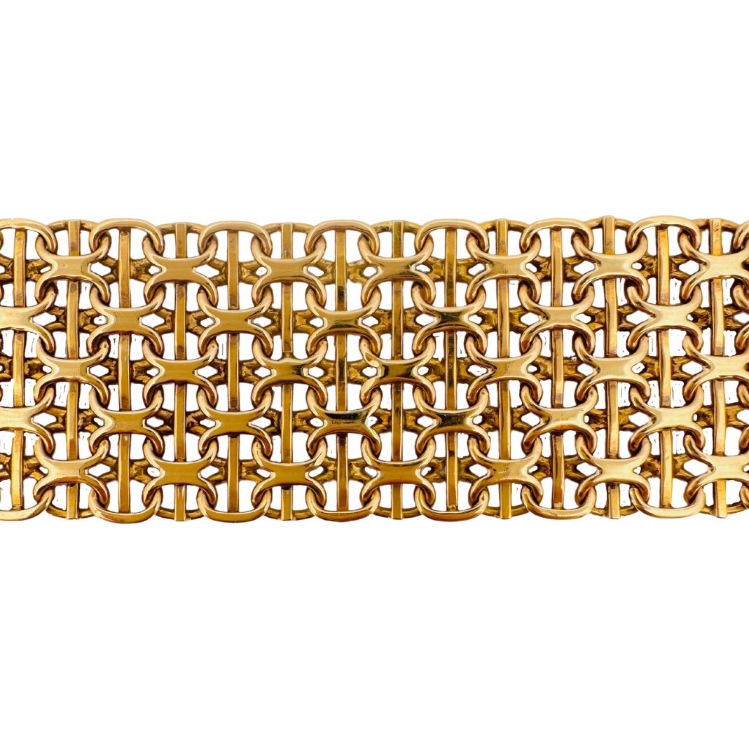 Bracelet Manchette MELLERIO en or jaune - Castafiore