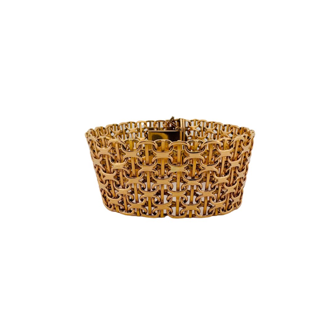 Bracelet Manchette MELLERIO en or jaune - Castafiore