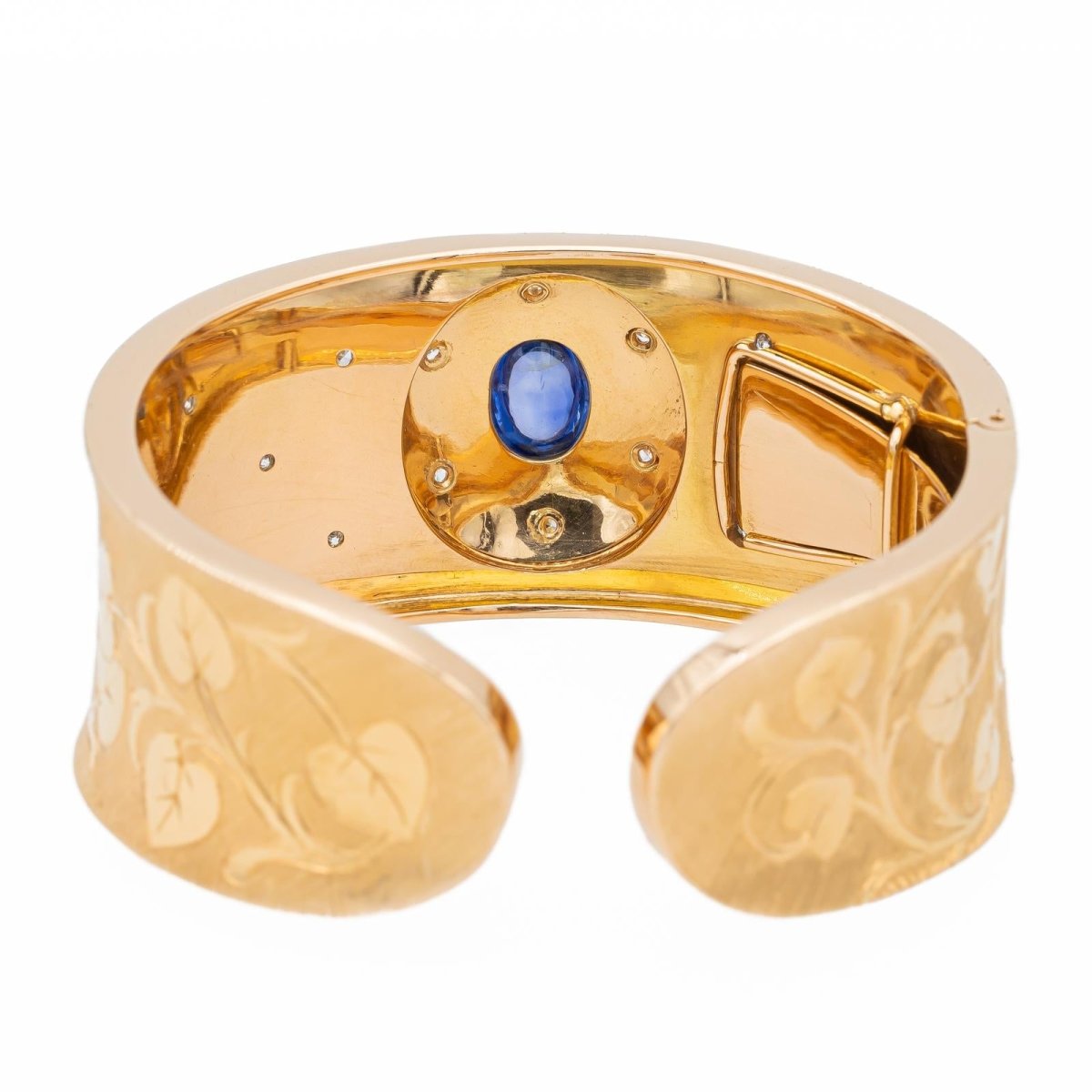 Bracelet Manchette Or rose Saphir - Castafiore