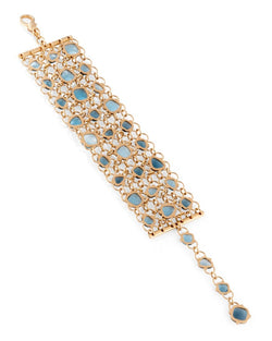 Bracelet Manchette Sabbia POMELLATO en or jaune et pierres fines - Castafiore