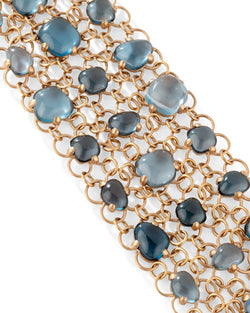 Bracelet Manchette Sabbia POMELLATO en or jaune et pierres fines - Castafiore