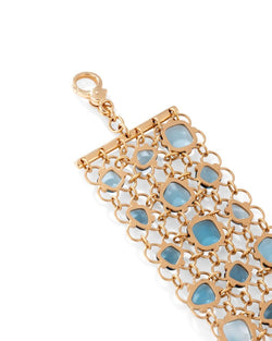 Bracelet Manchette Sabbia POMELLATO en or jaune et pierres fines - Castafiore