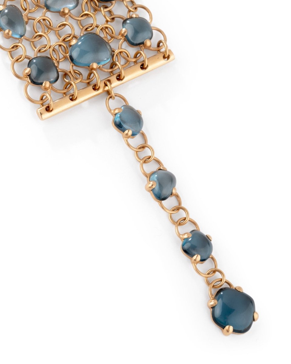 Bracelet Manchette Sabbia POMELLATO en or jaune et pierres fines - Castafiore