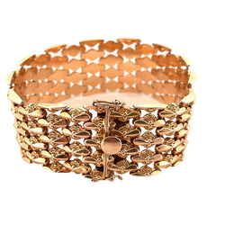 Bracelet Manchette Souple en or jaune - Castafiore