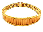 Bracelet Manchette souple en or jaune - Castafiore