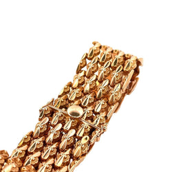 Bracelet Manchette Souple en or jaune - Castafiore