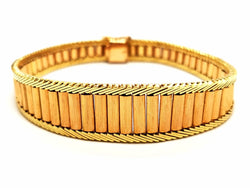 Bracelet Manchette souple en or jaune - Castafiore