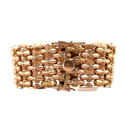 Bracelet Manchette Souple en or jaune - Castafiore