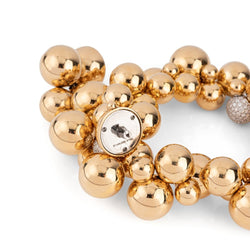 Bracelet Marina B. , modèle "Atomo" en or jaune et diamants - Castafiore