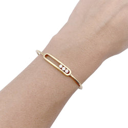 Bracelet Messika, “Jonc Move”, or jaune, diamants. - Castafiore