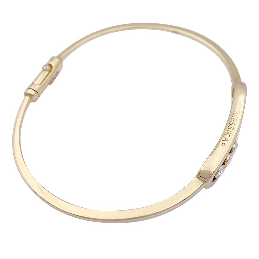 Bracelet Messika, “Jonc Move”, or jaune, diamants. - Castafiore