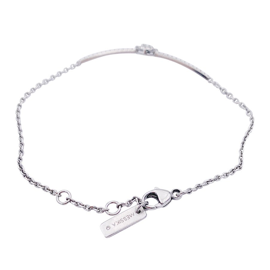 Bracelet MESSIKA modèle "Glam'Azone" en or blanc et diamants - Castafiore