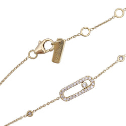 Bracelet Messika, "Move Uno Pavé", or jaune et diamants. - Castafiore