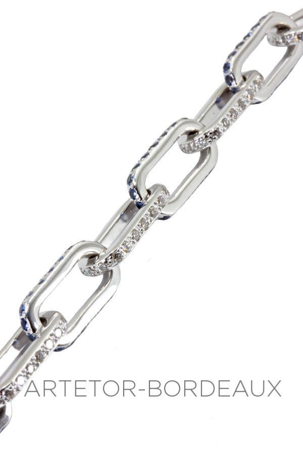 Bracelet moderne saphirs et diamants - Castafiore