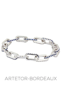 Bracelet moderne saphirs et diamants - Castafiore