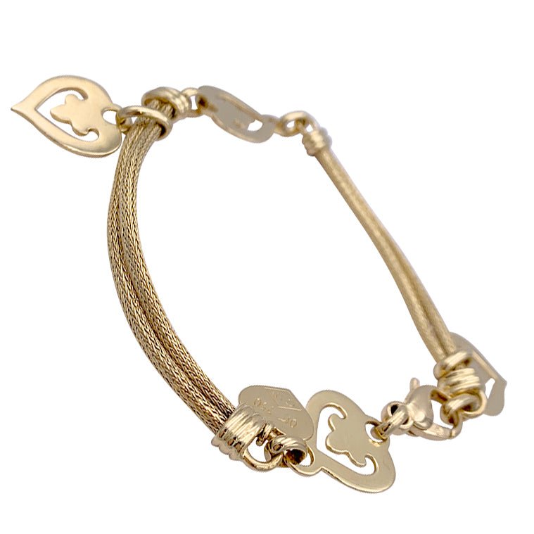 Bracelet O.J. PERRIN "Légende" en or jaune - Castafiore