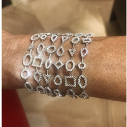 Bracelet or blanc diamants - Castafiore