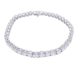 Bracelet or blanc et diamants. - Castafiore