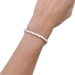 Bracelet or blanc et diamants. - Castafiore