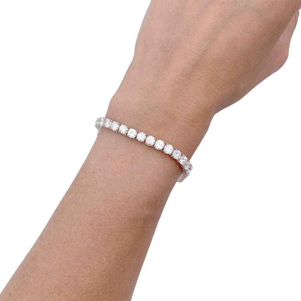 Bracelet or blanc et diamants. - Castafiore