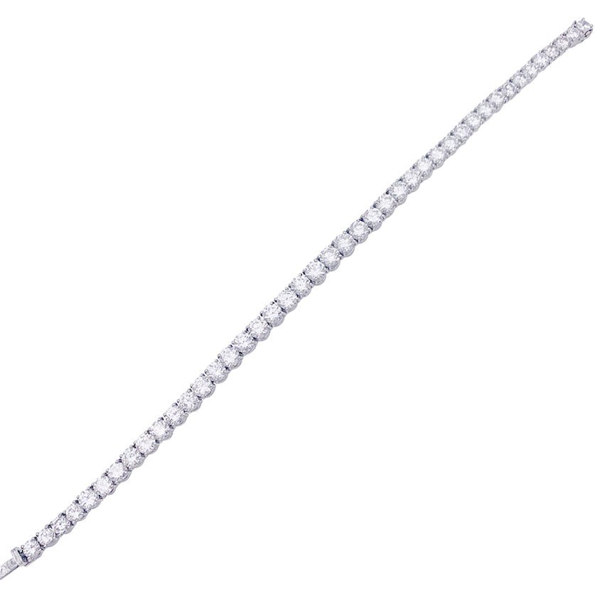 Bracelet or blanc et diamants. - Castafiore