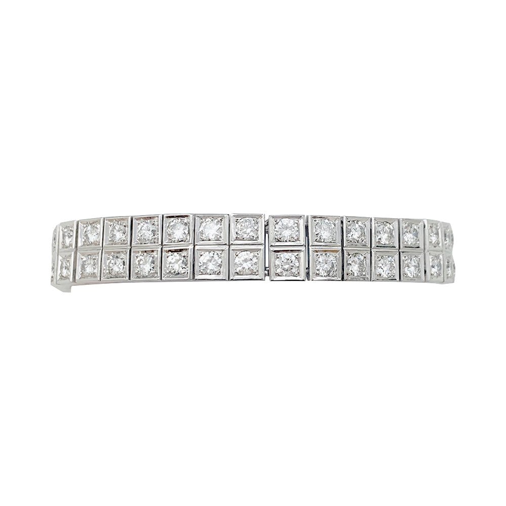 Bracelet or blanc et diamants - Castafiore