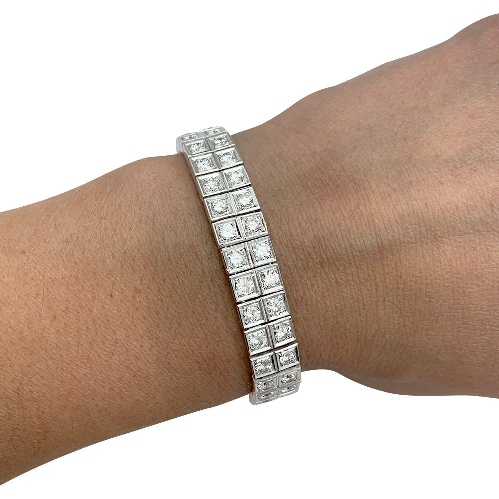 Bracelet or blanc et diamants - Castafiore