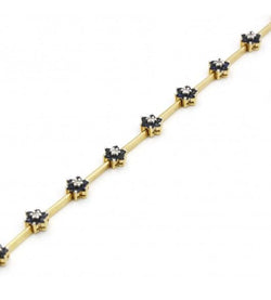 Bracelet - Or. Diamants Et Saphirs - Castafiore