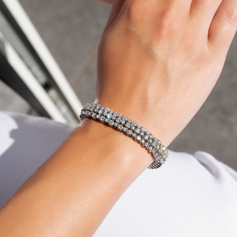 Bracelet or gris diamants - Castafiore