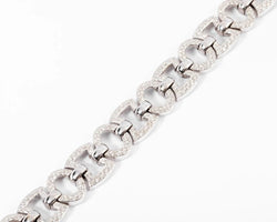 Bracelet or gris et diamant - Castafiore