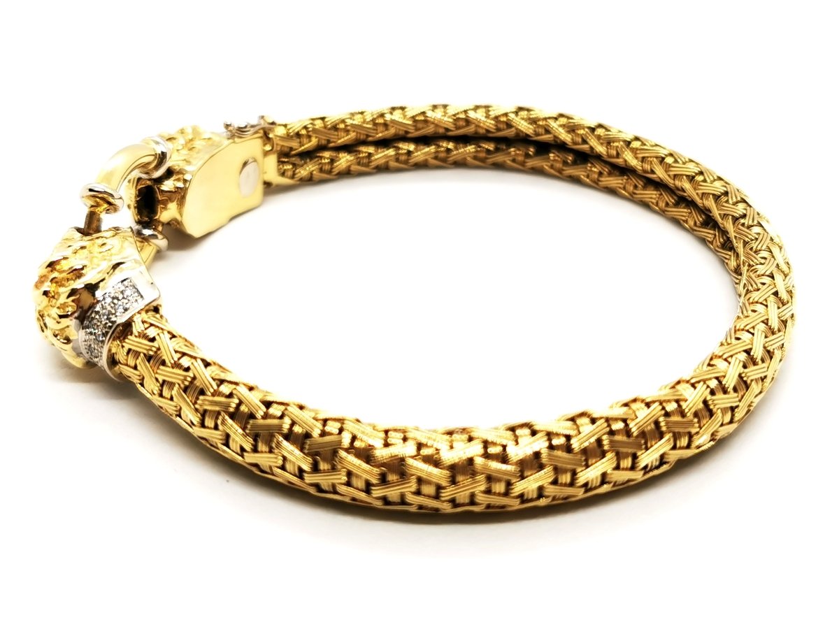 Bracelet Or jaune Diamant - Castafiore