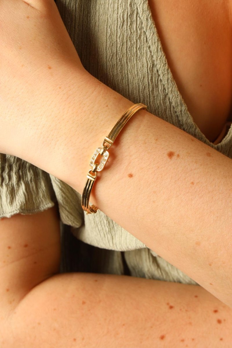 Bracelet Or jaune Diamant - Castafiore