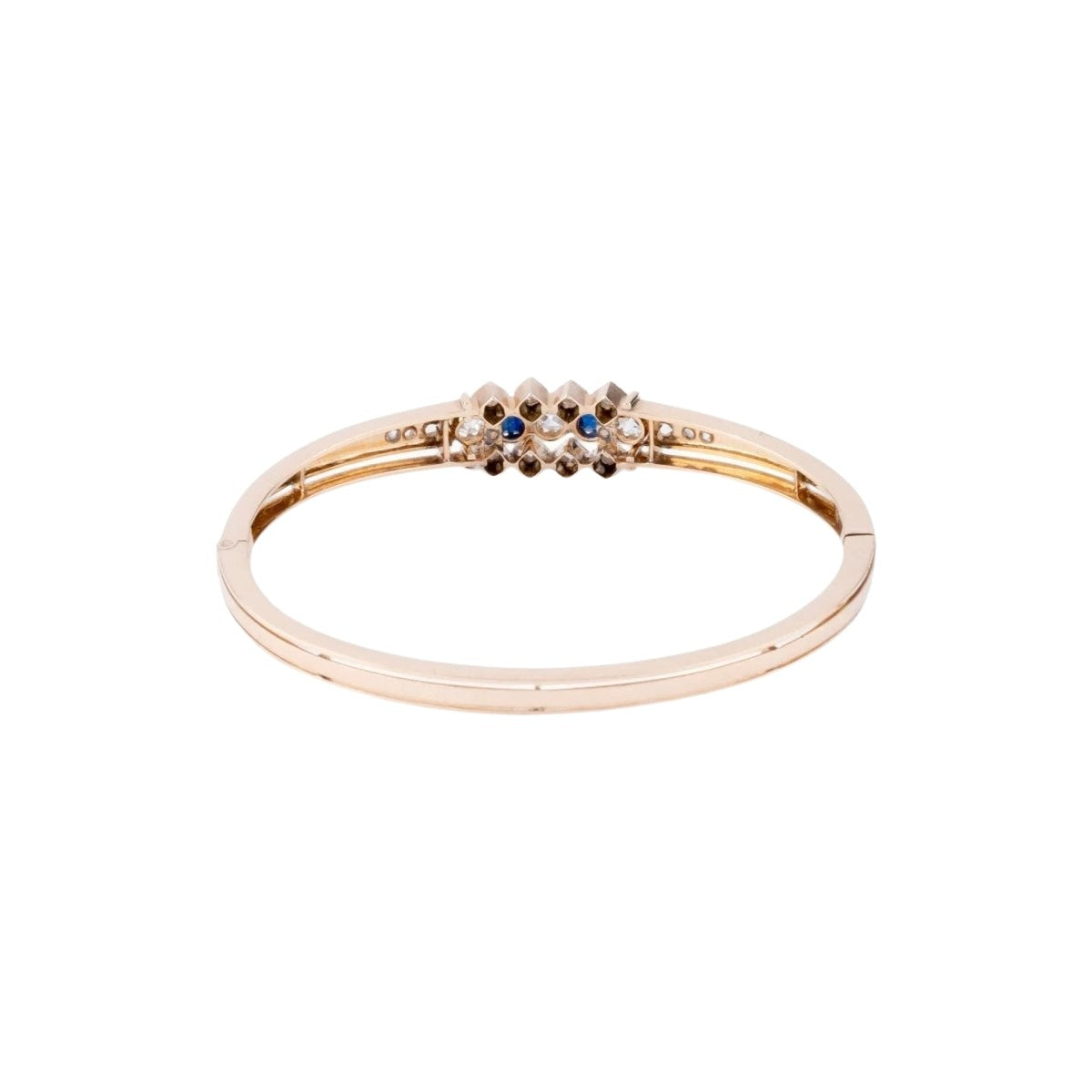 Bracelet or rose saphirs et diamants - Castafiore