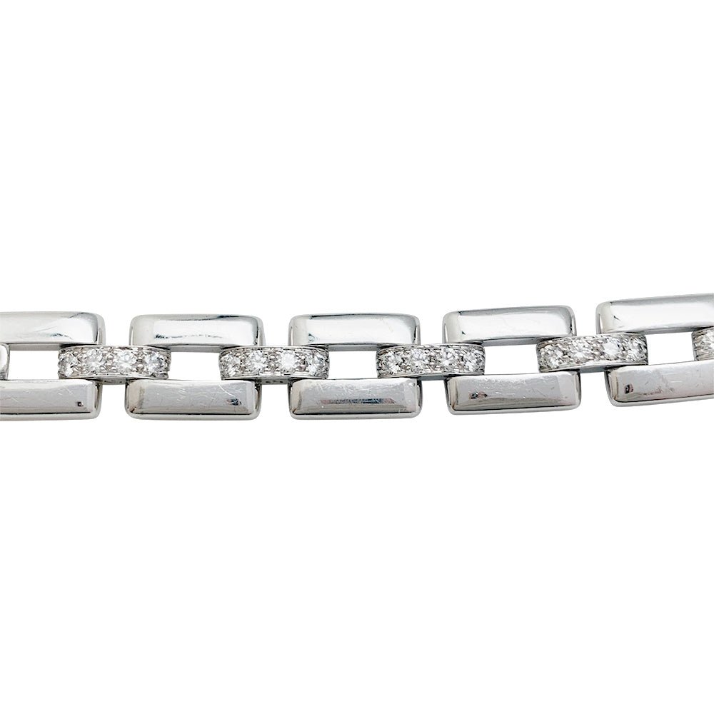 Bracelet Panthère En Or 18k Avec Pierres Précieuses - Occasion - Bijou Luxe