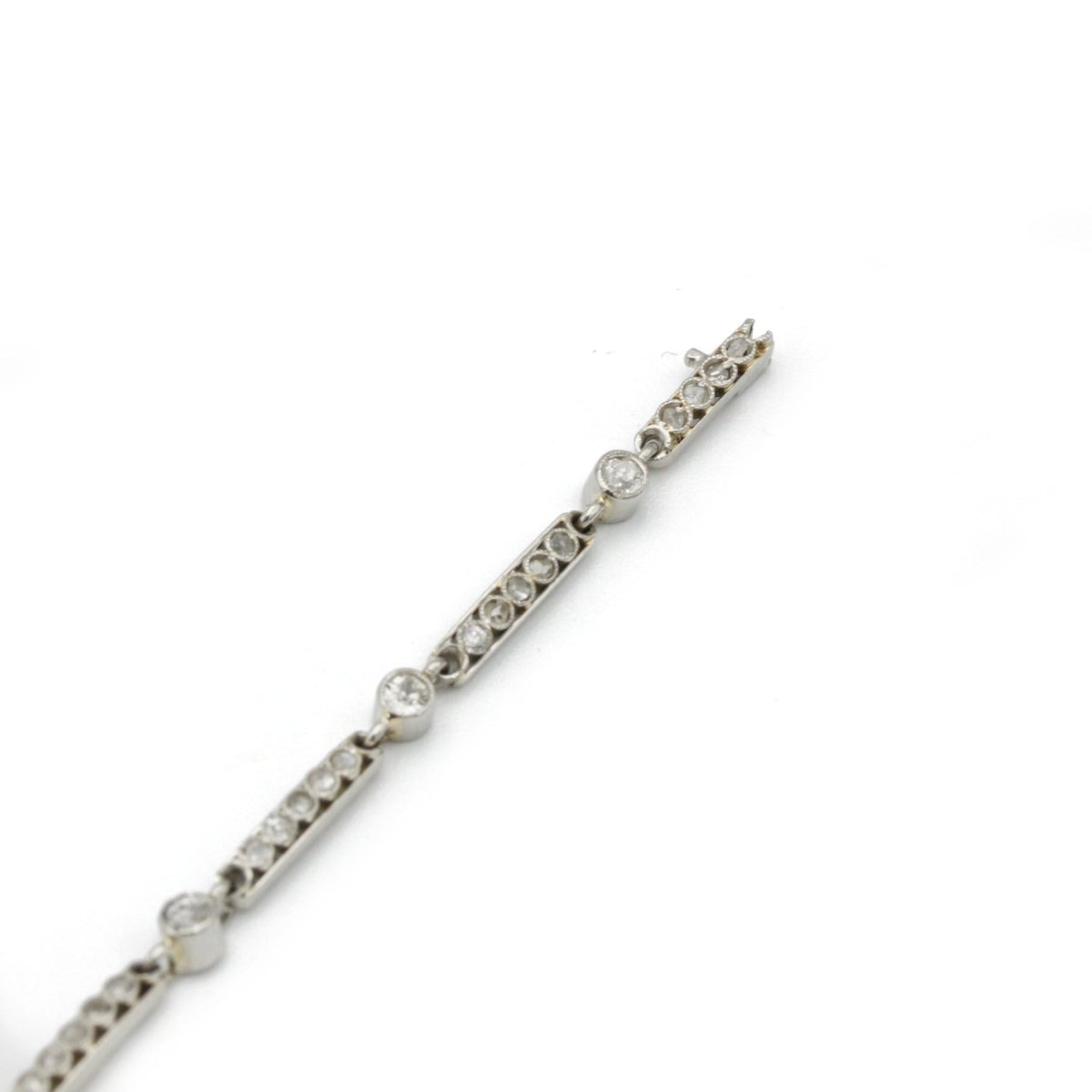 Bracelet - Platine, Diamants et Perles - Castafiore