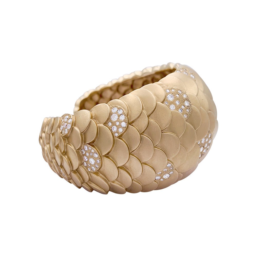 Bracelet Pomellato, "Sirène", or rose, diamants - Castafiore