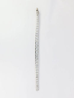 Bracelet rivière articulé en or, platine et diamants - Castafiore