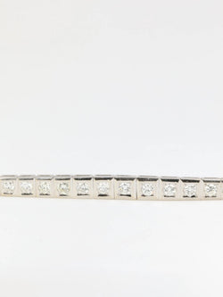 Bracelet rivière articulé en or, platine et diamants - Castafiore