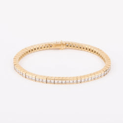 Bracelet riviere diamant taille princesse - Castafiore