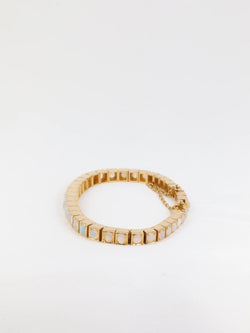 Bracelet rivière d’opales - Travail de la fin du XIXe siècle - Castafiore