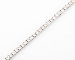 Bracelet riviere en diamant et or gris - Castafiore