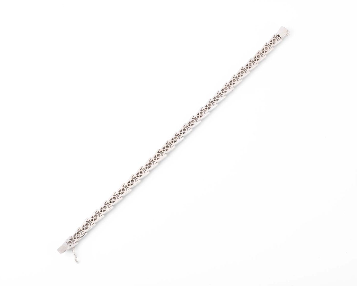 Bracelet riviere en diamant or gris et platine - Castafiore