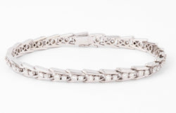 Bracelet riviere en diamant or gris et platine - Castafiore